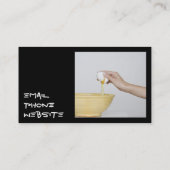 Kochen der Visitenkarten Visitenkarte (Rückseite)