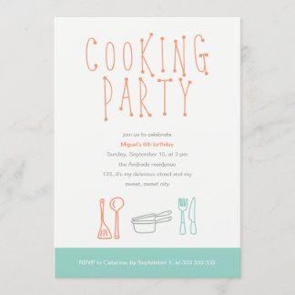 Kochen des einladung