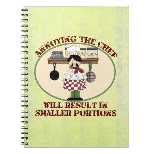 Kochen des Koch Notizblock