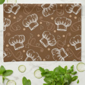 Kochen des Musters mit Kochshut Handtuch (Gefaltet)