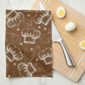 Kochen des Musters mit Kochshut Handtuch (Viertel Falte)