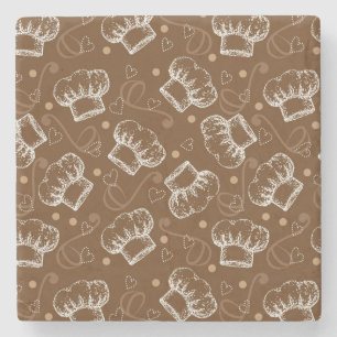 Kochen des Musters mit Kochshut Steinuntersetzer