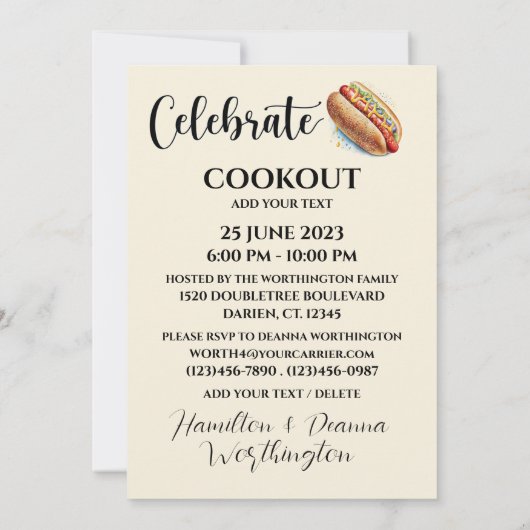 KOCHEN EINLADUNG (Rückseite)