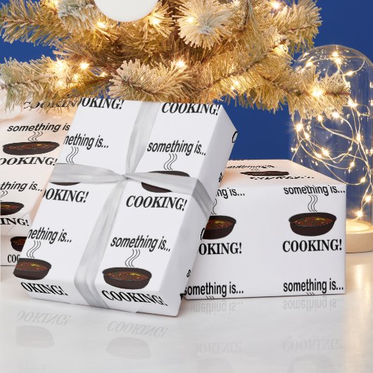 Kochen Etwas ist Kochen Geschenkpapier (Feiertage)