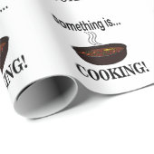 Kochen Etwas ist Kochen Geschenkpapier (Rolleneckpunkt)