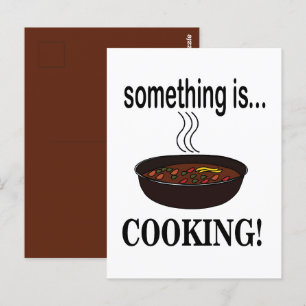 Kochen Etwas ist Kochen Postkarte