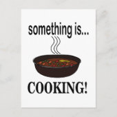 Kochen Etwas ist Kochen Postkarte (Vorderseite)