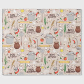 Kochen Geschenkpapier (Flach)