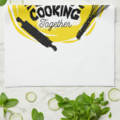 Kochen Harmonie: Liebe in der Küche Geschirrtuch (Gefaltet)