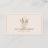 Kochen Holz Rustikale Bäckerei Zuhause gemacht Visitenkarte (Vorderseite)