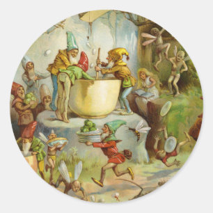 Kochen in der Küche Runder Aufkleber
