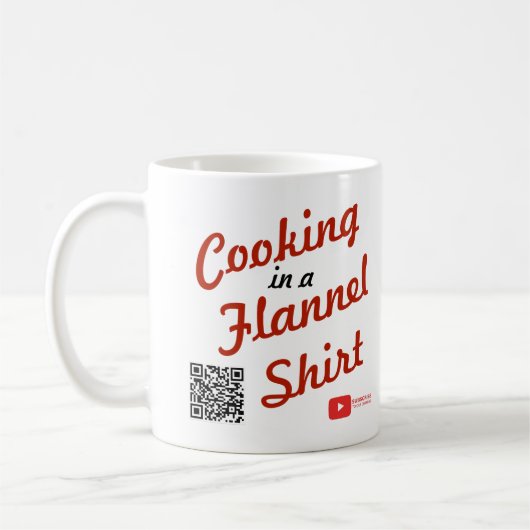 Kochen in einem Flanell-Shirt Kaffeetasse (Links)