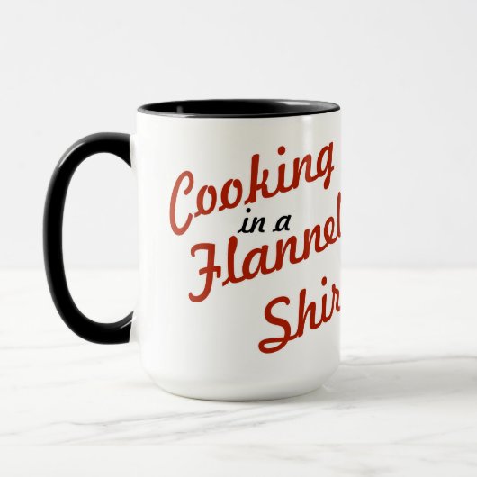 Kochen in einem Flanellhemd Tasse (Links)