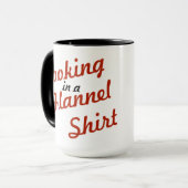 Kochen in einem Flanellhemd Tasse (Vorderseite Links)