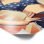 Kochen in ihrer Küche Fotodruck (Ecke)