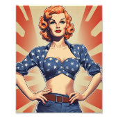 Kochen in ihrer Küche Fotodruck (Vorne)