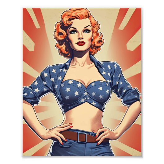 Kochen in ihrer Küche Fotodruck (Vorne)