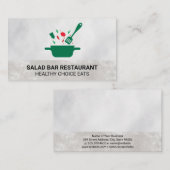 Kochen in Pot und Spatula Visitenkarte (Vorne/Hinten)