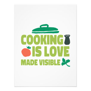 Kochen ist Liebe, die sichtbar wird Fotodruck