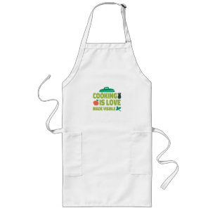 Kochen ist Liebe, die sichtbar wird Lange Schürze