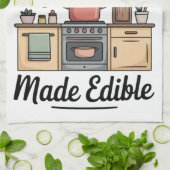 Kochen ist Liebe Geschirrtuch (Gefaltet)