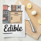 Kochen ist Liebe Geschirrtuch (Viertel Falte)