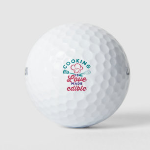 Kochen ist Liebe hergestellt essbar Koch Koch Golfball