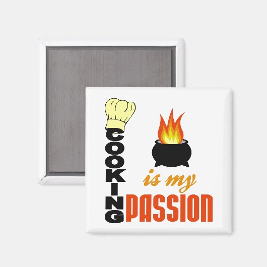 Kochen ist mein Passionsmagnet Magnet (Vorderseite/Rückseite)
