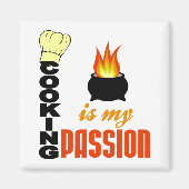 Kochen ist mein Passionsmagnet Magnet (Vorne)