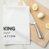 Kochen ist meine Art Meditation - Funny Kitchen Geschirrtuch (Viertel Falte)