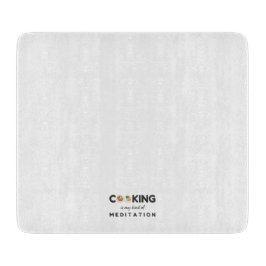 Kochen ist meine Art Meditation - Funny Kitchen Schneidebrett