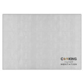 Kochen ist meine Art Meditation - Funny Kitchen Schneidebrett (Vorderseite)