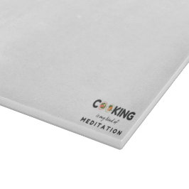 Kochen ist meine Art Meditation - Funny Kitchen Schneidebrett