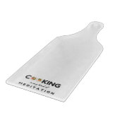 Kochen ist meine Art Meditation - Funny Kitchen Schneidebrett (Ecke)