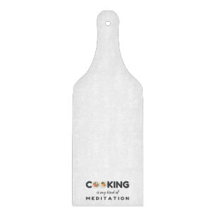 Kochen ist meine Art Meditation - Funny Kitchen Schneidebrett