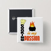 Kochen ist meine Leidenschaft Button (Vorne & Hinten)
