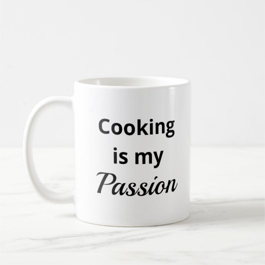 Kochen ist meine Leidenschaft Coffee Tasse (Links)