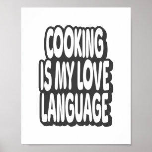Kochen ist meine Liebe Vintager Kostenvoranschlag Poster