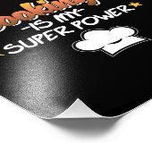 Kochen ist meine Supermacht Koch Koch Küche Essen Fotodruck (Ecke)