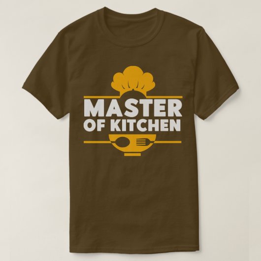 Kochen Koch Küche Koch Master of Kitchen T-Shirt (Design vorne)