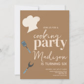 Kochen Köche Geburtstagsparty Einladung (Vorderseite)