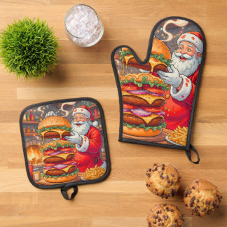 🔥 Kochen, Kreieren und die Küche im Stil erobern! Ofenhandschuh & Topflappen-Set