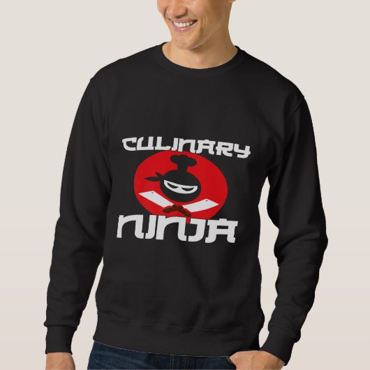 Kochen kulinarischer Ninja für Köche und Koch Sweatshirt (Vorderseite)