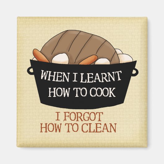 Kochen lernen magnet (Vorne)