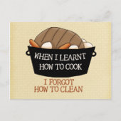 Kochen lernen postkarte (Vorderseite)