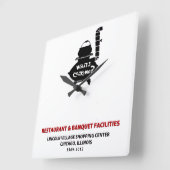 Kochen, Lincoln Village Centre, Chigago Quadratische Wanduhr (Winkel)