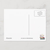 Kochen Maus Cartoon Spaß Postkarte (Rückseite)