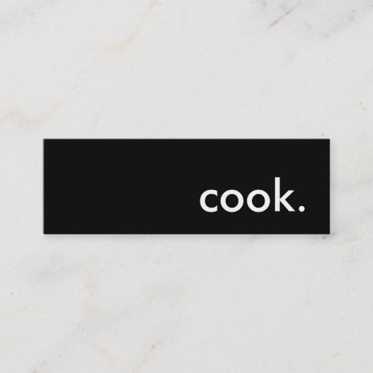 kochen. mini visitenkarte (Vorderseite)