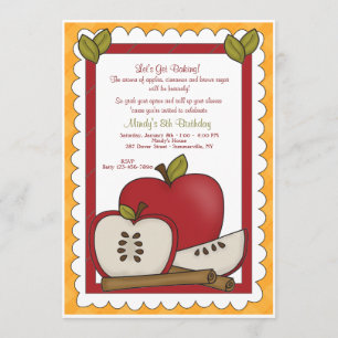 Kochen mit Äpfeln Einladung