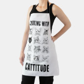 Kochen mit Cattitude - Originale Katzenzeichnungen Schürze (InSitu)